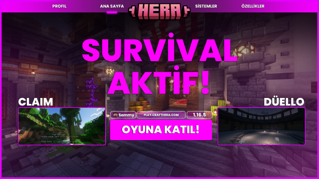 SURVIVAL Oyun Modu Aktif!